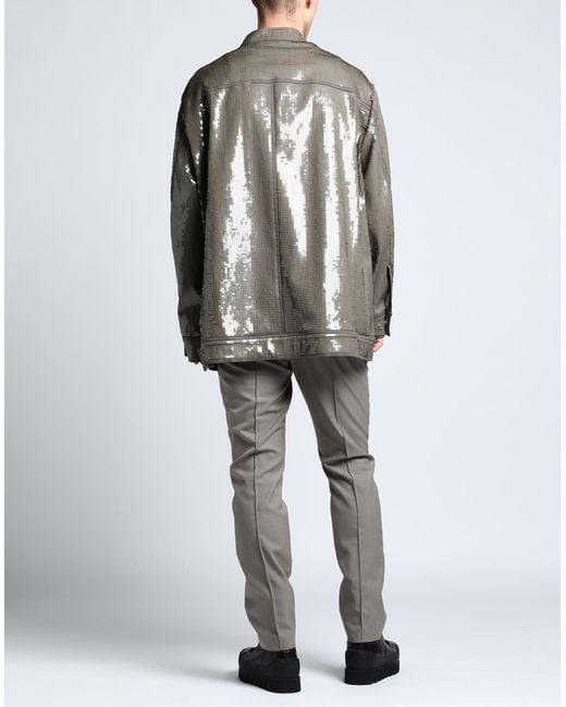 Rick Owens Coat in Gray for Men | Lyst