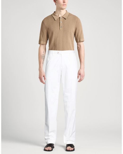 Fedeli White Trouser for men