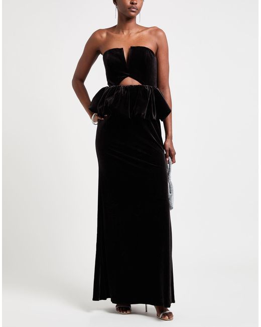 Self-Portrait Black Maxi-Kleid