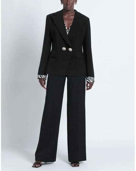 Nora Barth Black Blazer Polyester, Wool, Viscose, Elastane