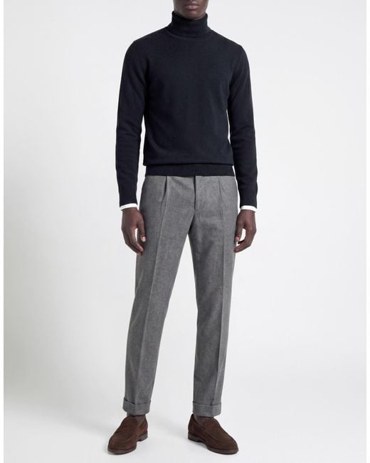Fedeli Blue Midnight Turtleneck Virgin Wool for men