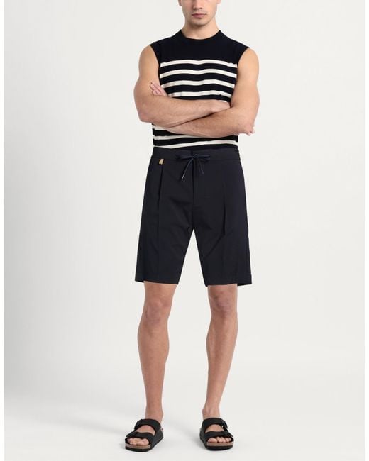 Montecore Blue Beyond Time Midnight Shorts & Bermuda Shorts Polyester, Polyurethane for men