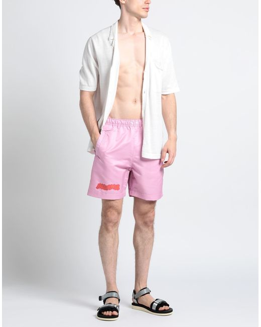 Jacquemus Pink Swim Trunks for men