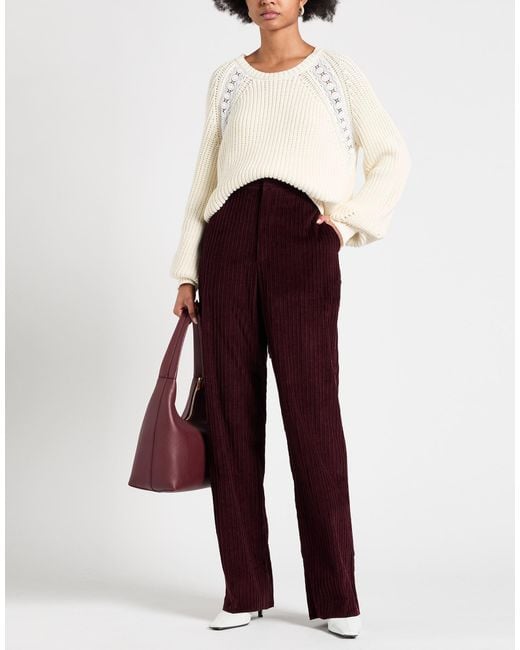 Tod's Purple Pants Cotton