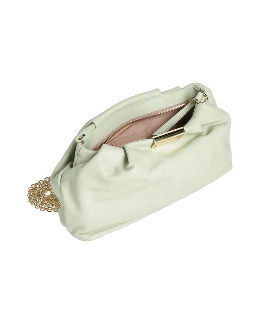 Gianni Chiarini Green Leather Zipper Clutch Shoulder Bag