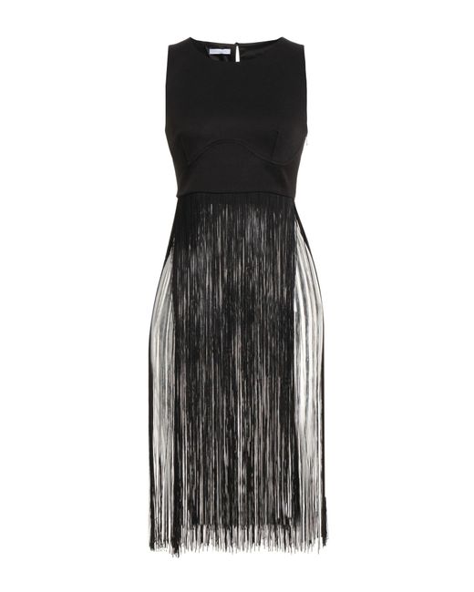 Patrizia Pepe Black Top Polyester, Elastane, Acetate