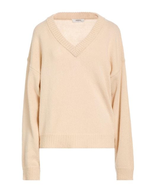 Alpha Studio Natural Sweater Merino Wool