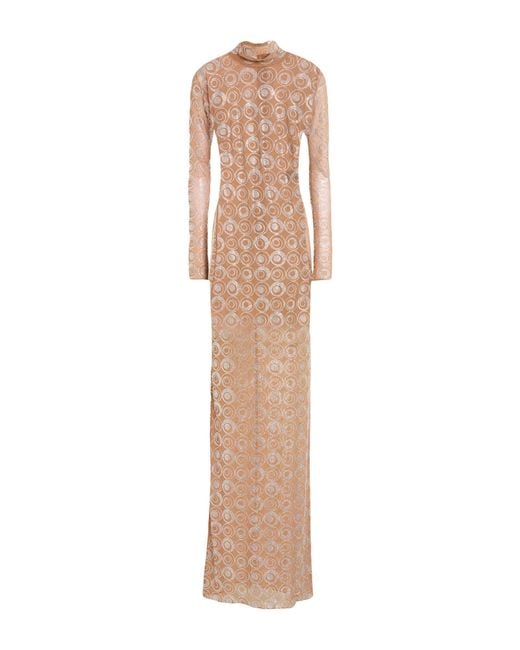 The New Arrivals Ilkyaz Ozel Natural Camel Maxi Dress Pes