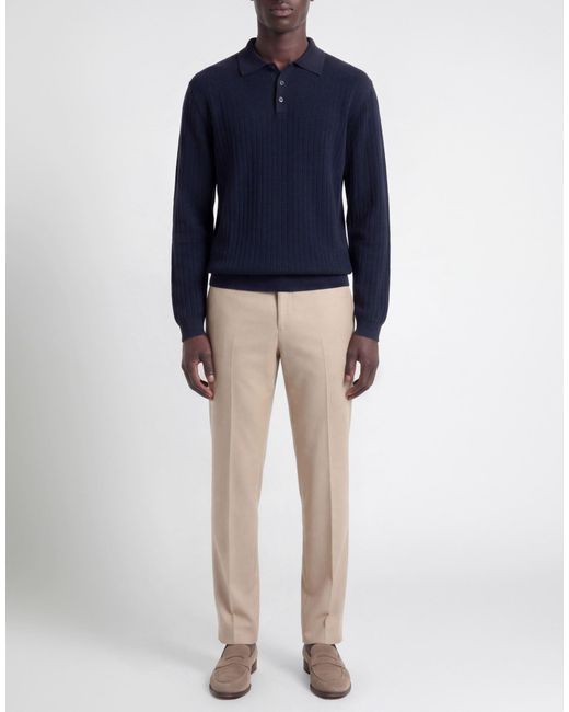 Brunello Cucinelli Blue Sweater Cotton for men