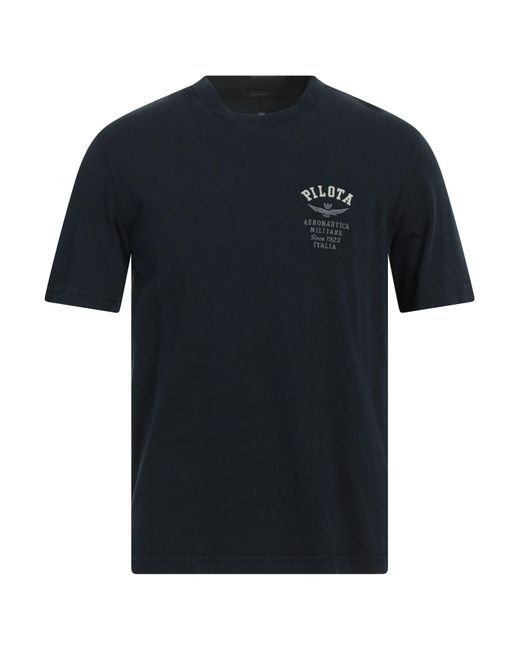 Aeronautica Militare Black T-shirt for men