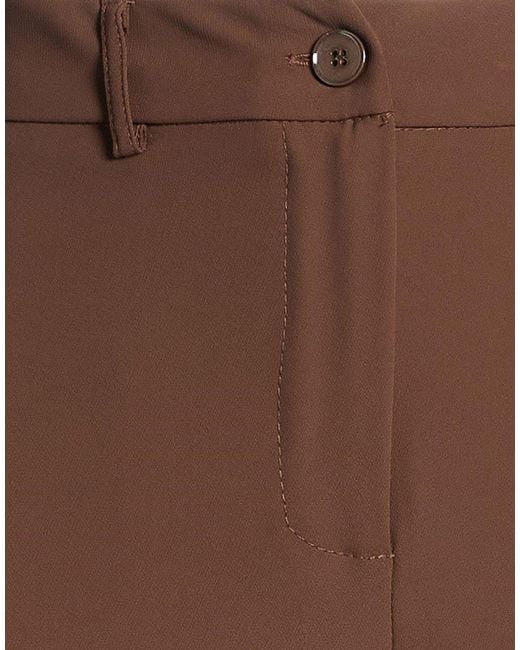 Please Brown Pants Polyester, Elastane