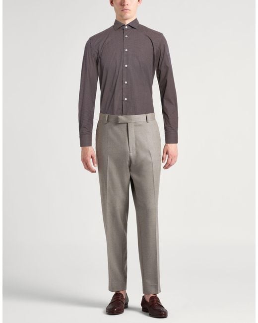 Xacus Brown Shirt Cotton for men