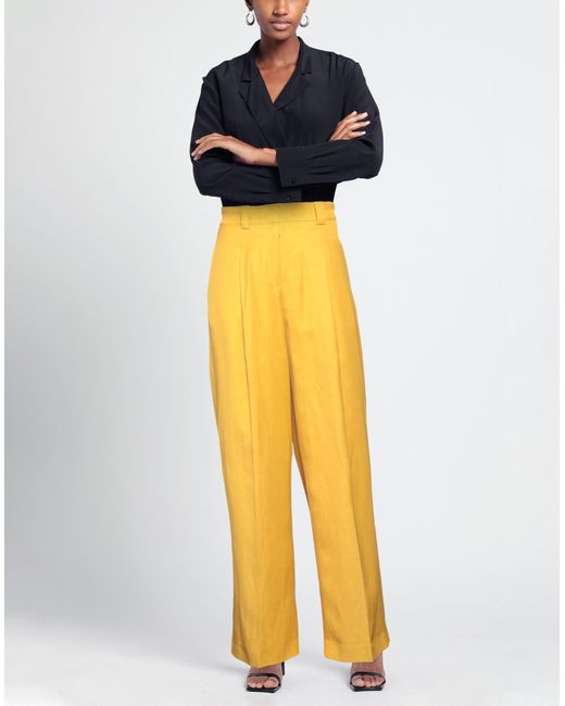 Moorer Yellow Trouser