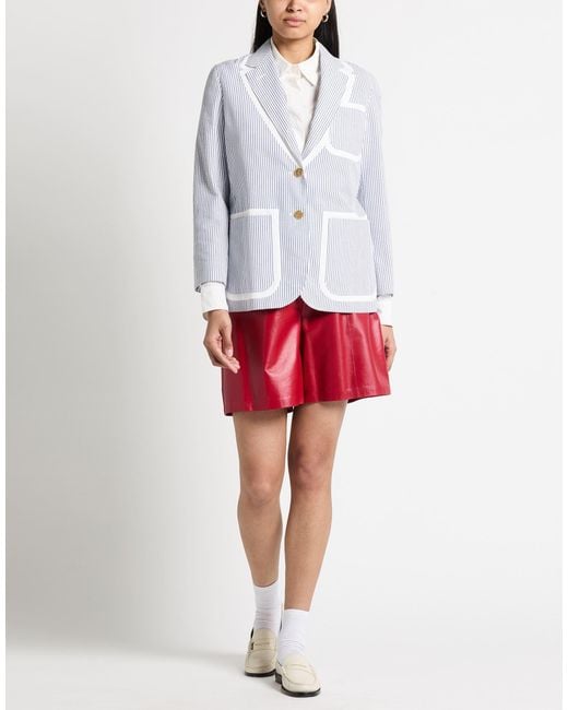 Thom Browne White Blazer Cotton