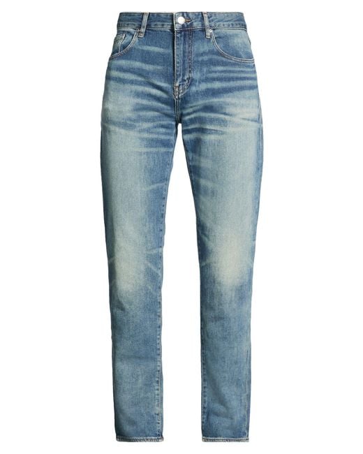 ARMANI EXCHANGE Blue Jeans Cotton, Elastane for men