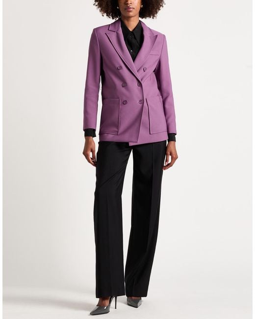 Imperial Purple Blazer Polyester, Elastane