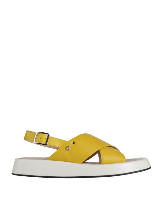 Manila Grace Yellow Sandals Textile Fibers