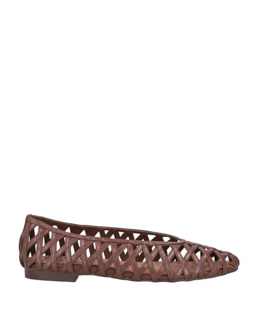 Bibi Lou Brown Ballet Flats