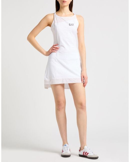 EA7 White Mini Dresses