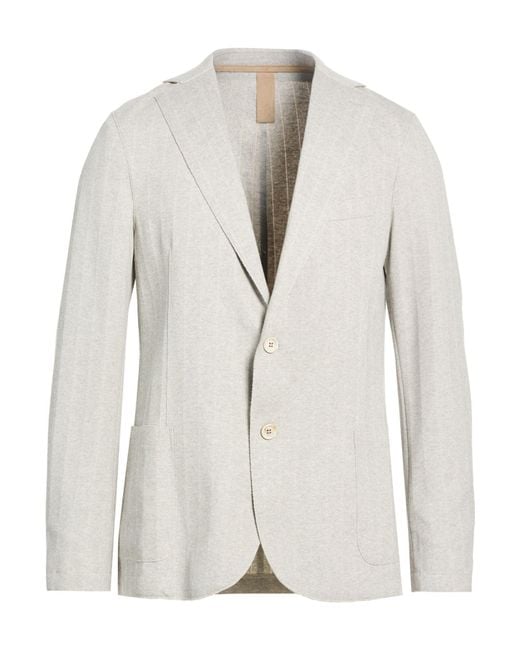 Eleventy White Blazer Polyester, Cotton, Polyamide, Elastane for men