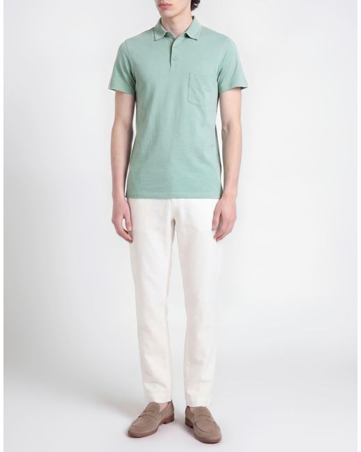 Majestic Filatures Green T-Shirt Organic Cotton, Cashmere for men