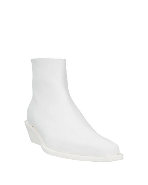 Ann Demeulemeester White Ankle Boots for men