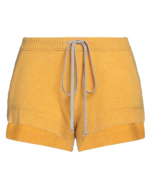 Rick Owens Orange Shorts & Bermuda Shorts