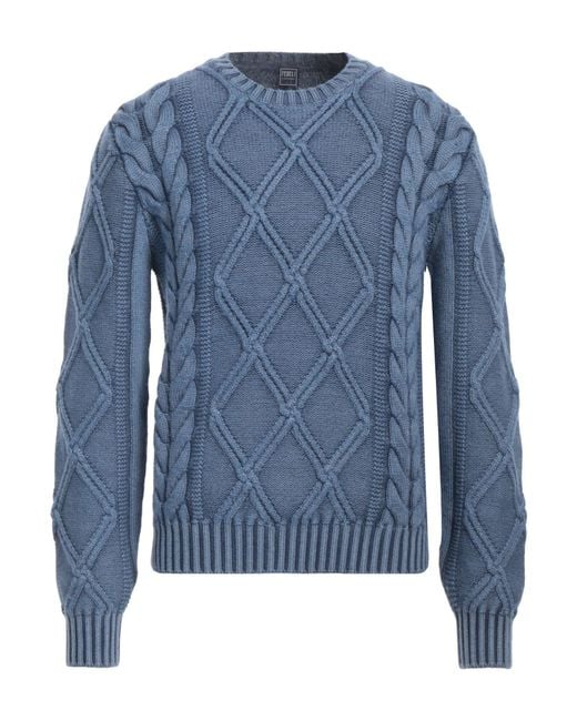 Pullover di Fedeli in Blue da Uomo