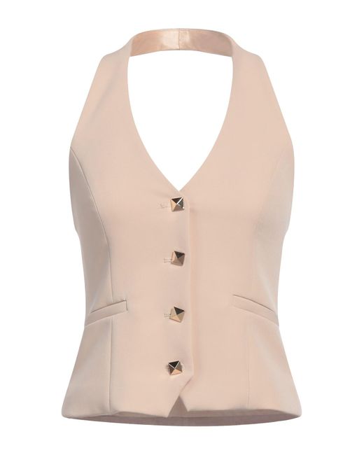 No Secrets Natural Tailored Vest Polyester, Elastane