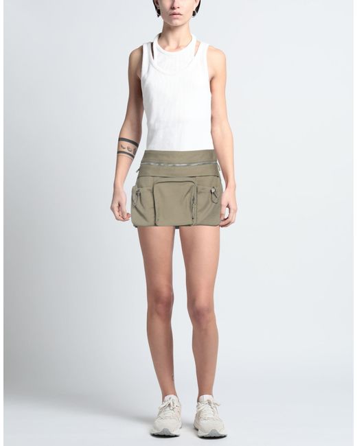 Dion Lee Natural Mini Skirt