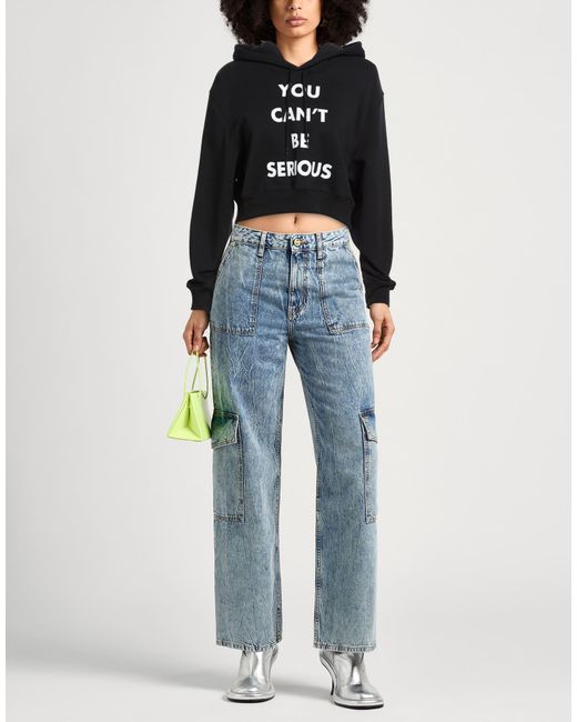 Moschino Black Sweatshirt Cotton