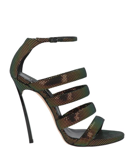 Casadei Black Sandals Leather