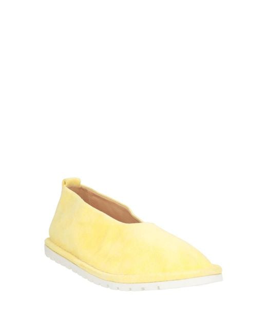 Marsèll Yellow Ballet Flats Leather