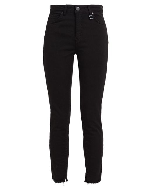 Gaelle Paris Black Pants Cotton, Elastane
