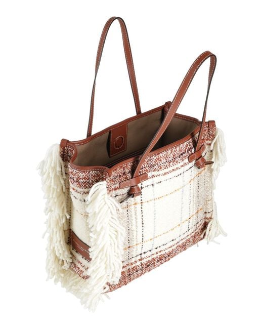 Gianni Chiarini Natural Handbag Textile Fibers, Leather