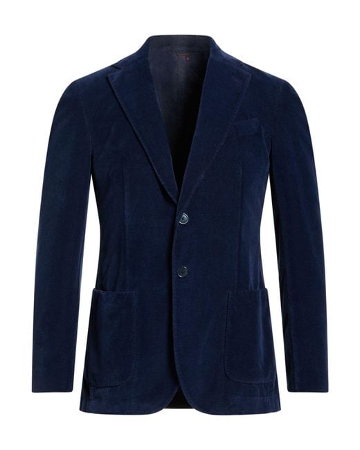 Santaniello Blue Blazer Cotton for men