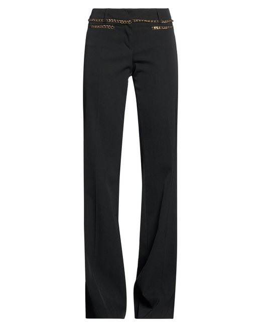 Frankie Morello Black Pants Virgin Wool, Elastane