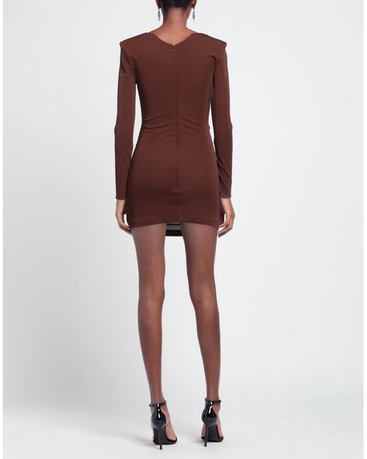 Roland Mouret Brown Mini Dress