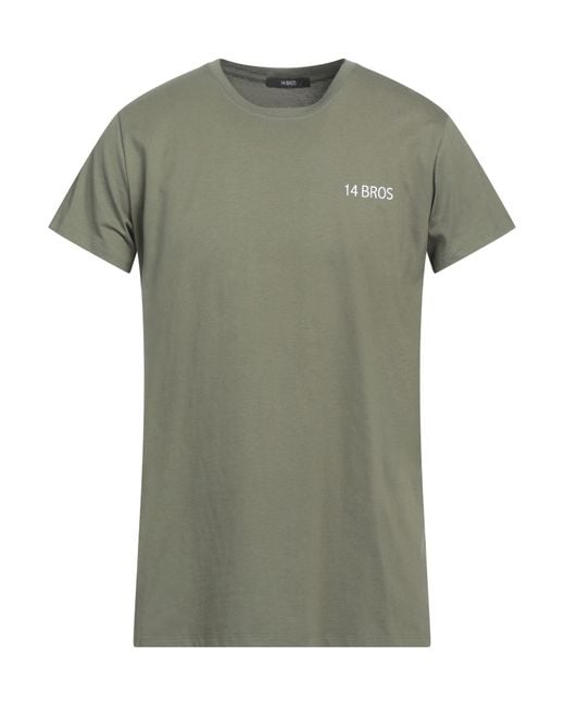 14 Bros T-shirts in Green für Herren