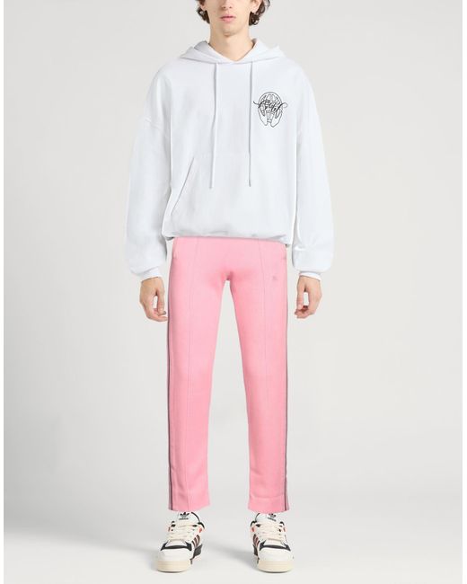 Palm Angels Pink Pants Cashmere, Polyester for men