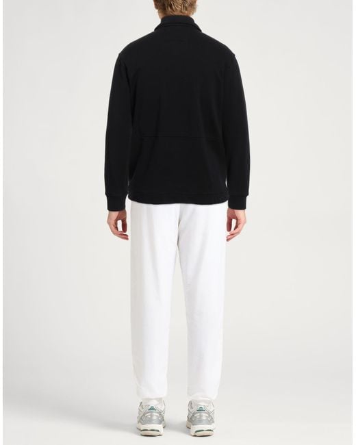 C P Company Black Sweatshirt Cotton, Elastane for men