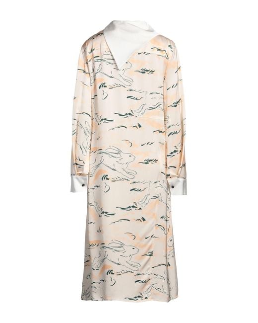 Jil Sander Natural Light Midi Dress Viscose