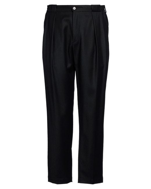 Briglia 1949 Black Racconta La Sartoria Pants Virgin Wool, Cashmere for men