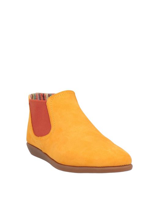 The Flexx Orange Ankle Boots