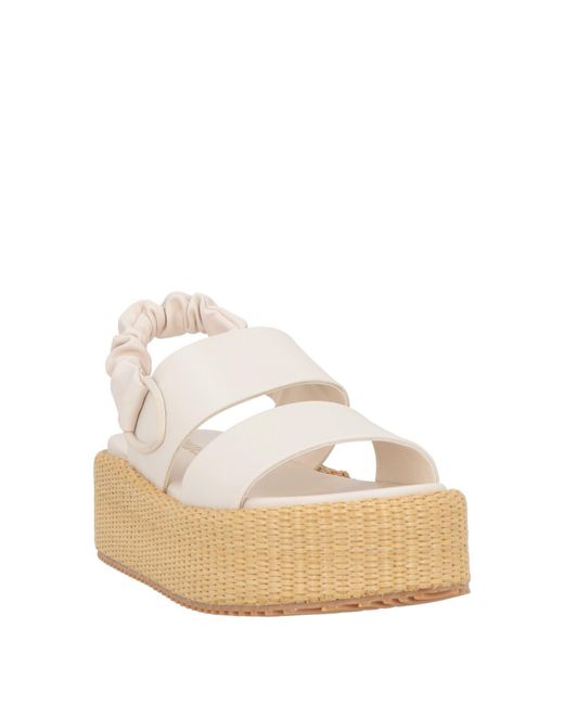 Blauer White Sandals