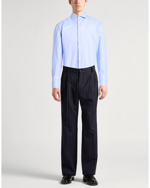 Caruso Blue Light Shirt Cotton for men