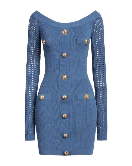 Balmain Blue Mini Dress