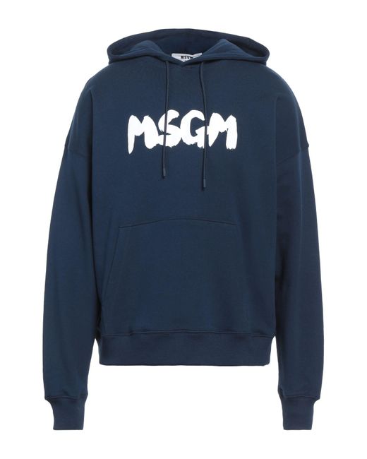 Felpa di MSGM in Blue da Uomo