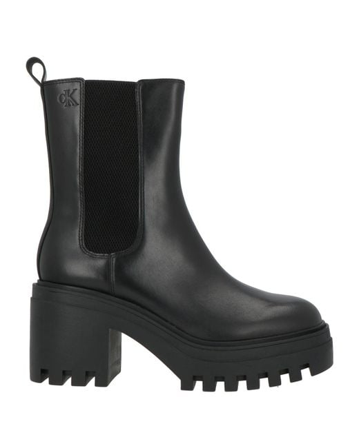 Calvin Klein Black Ankle Boots