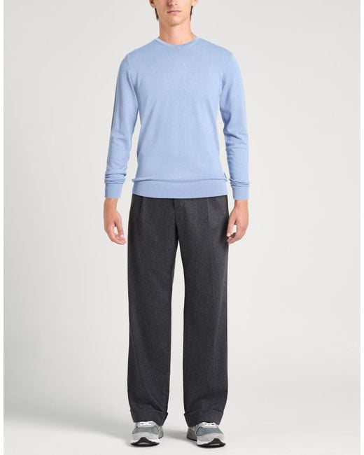 Berna Blue Sweater Viscose, Polyamide for men